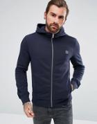 Boss Orange By Hugo Boss Ztadium Uk Hooded Sweat In Navy - Navy