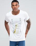 Hugo By Hugo Boss T-shirt Ace Card Print - White