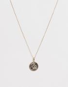 Chained & Able Sovereign Medallion Necklace In Gold