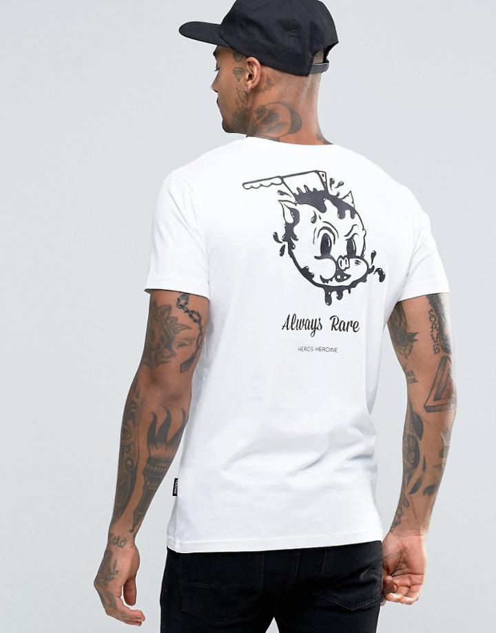 Heros Heroine T-shirt With Back Print - White