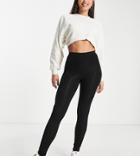 Topshop Tall Basic Ankle Legging In Black