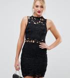 Parisian Tall Lace Dress-black