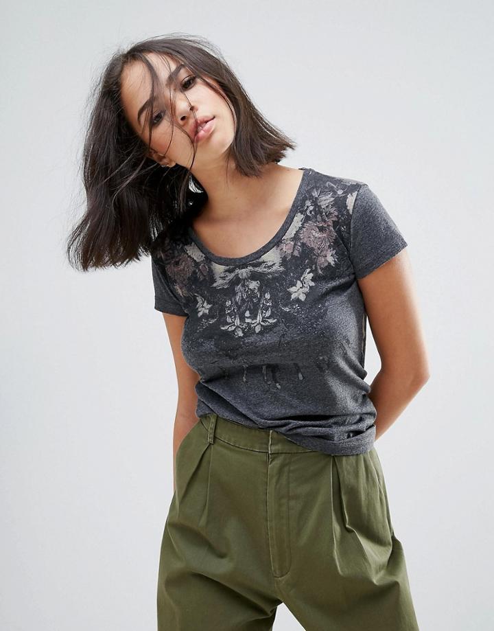 Religion Floret Tee - Gray