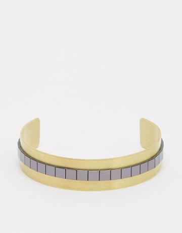 Suzywan Disco Future Gold Cuff Bracelet - Gold
