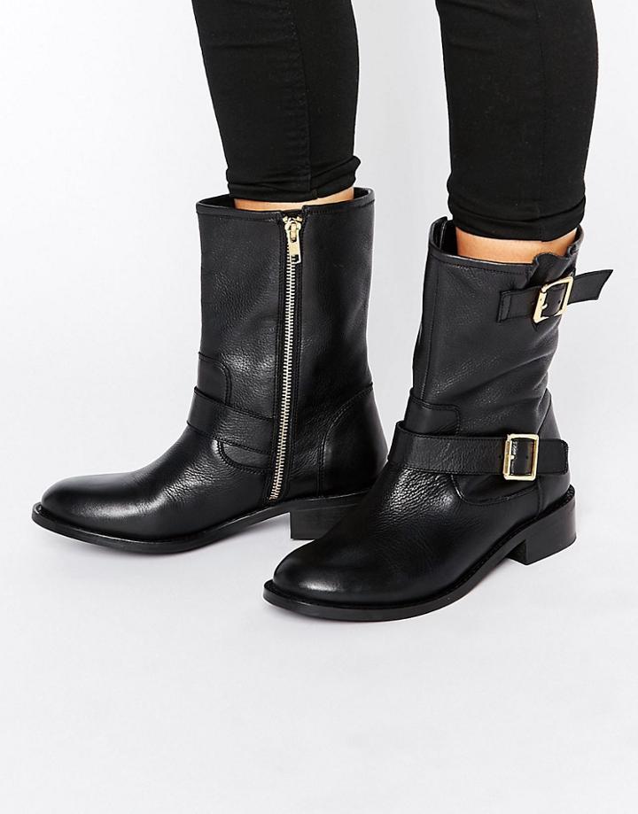 Carvela Leather Biker Boots - Black