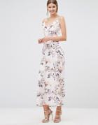 Oh My Love Frill Front Maxi Dress - Multi