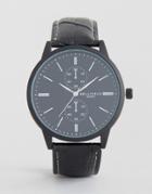 Bellfield Black Watch With Imitation Inner Dials - Black