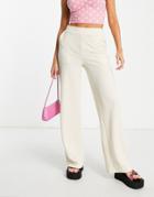 Vero Moda High Waisted Pants In Beige-neutral