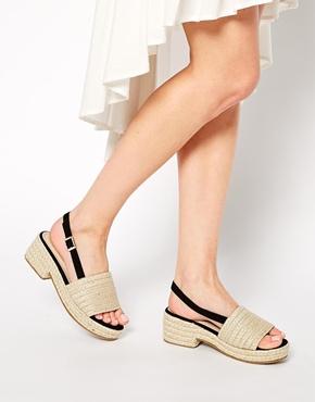 Asos Hollow Flatforms - Natural