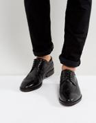 Walk London Florence Leather Brogue Shoes - Black