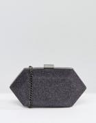 Miss Kg Jewel Structured Clutch Bag - Gray
