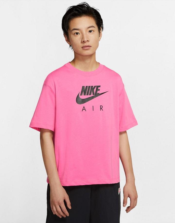Nike Air Boyfriend T-shirt In Pink