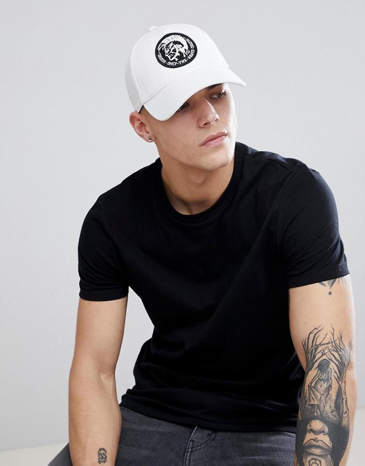 Diesel Cap With Mohawk Badge - Black