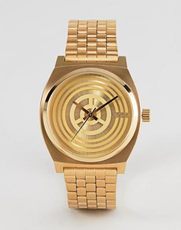 Nixon X Star Wars C-3po Time Teller Bracelet Watch In Gold - Gold
