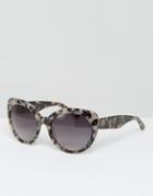 Pala Amara Oversized Cat Eye Sunglasses - Gray Tort