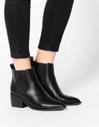 Asos Right About Now Pointed Chelsea Ankle Boots - Black