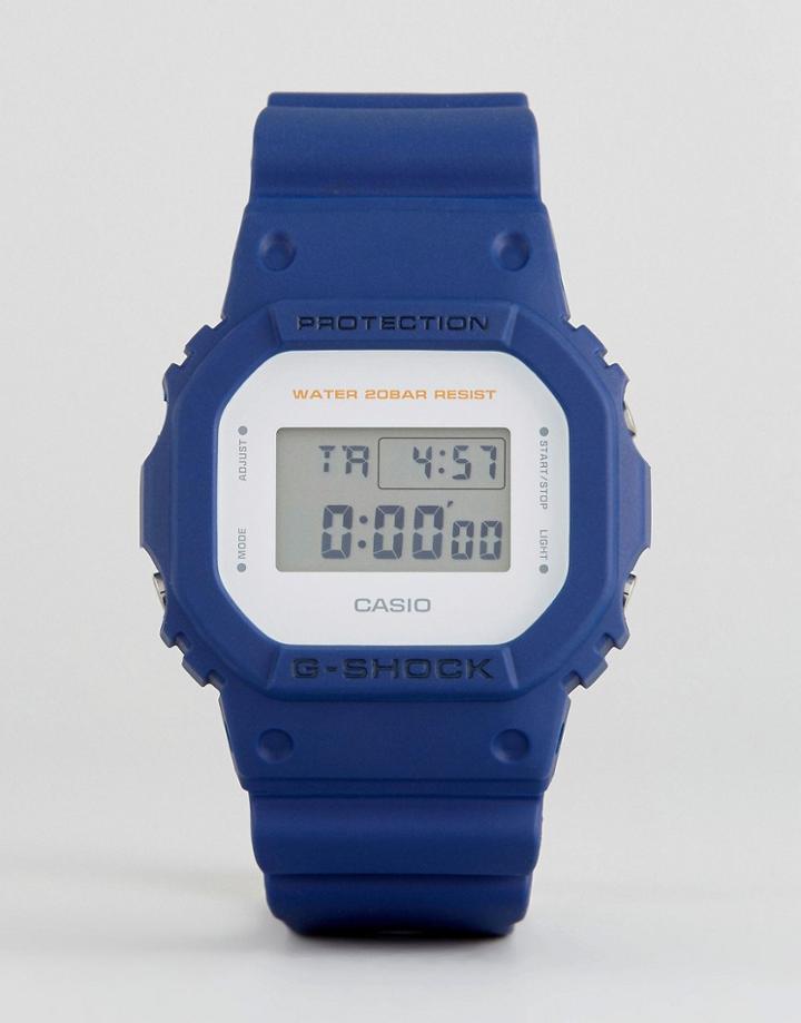 G-shock Dw-5600m-2er Digital Silicone Watch In Blue - Blue