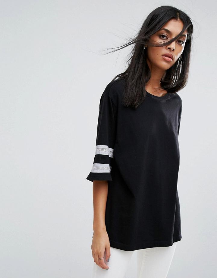 Allsaints Chezza Oversized T-shirt - Black