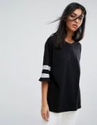 Allsaints Chezza Oversized T-shirt - Black