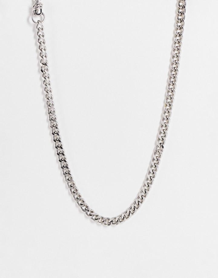 Icon Brand Reset Clasp Necklace In Silver