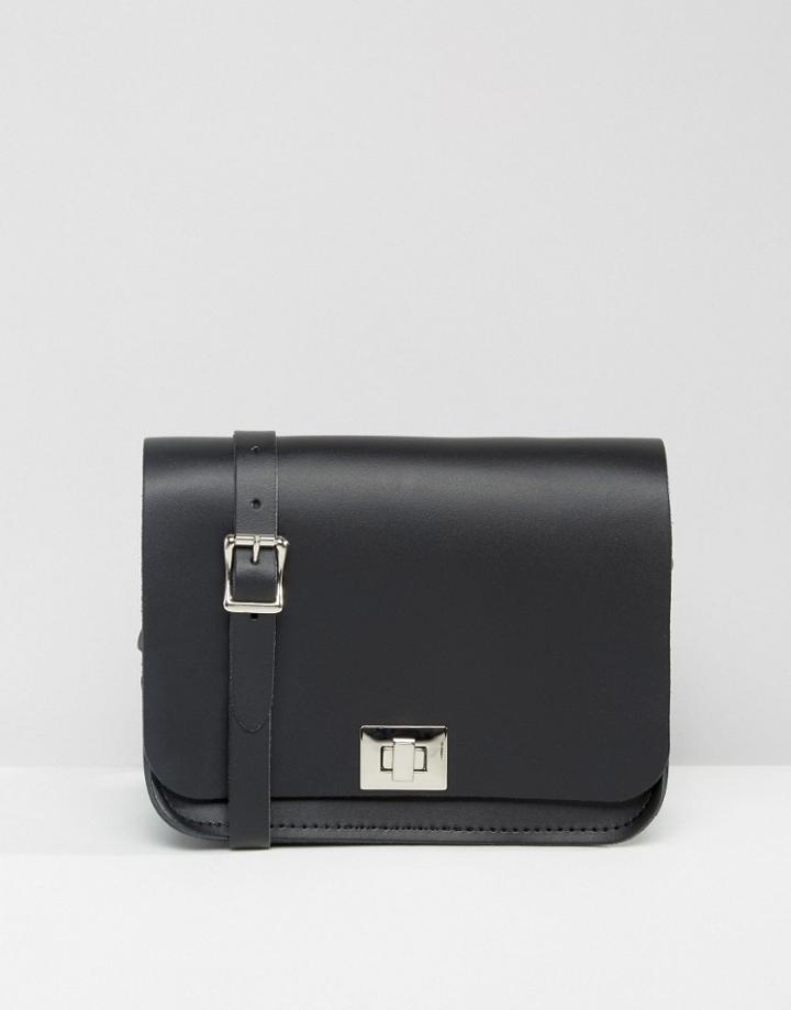 The Leather Satchel Company Pixie Cross Body Bag - Charcoal Black