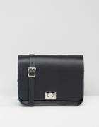 The Leather Satchel Company Pixie Cross Body Bag - Charcoal Black