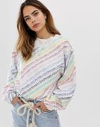 Abercrombie & Fitch Relaxed Sweatshirt With Rainbow Logo-multi