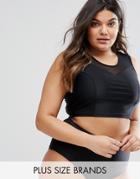 Junarose Mesh Bikini Top - Black