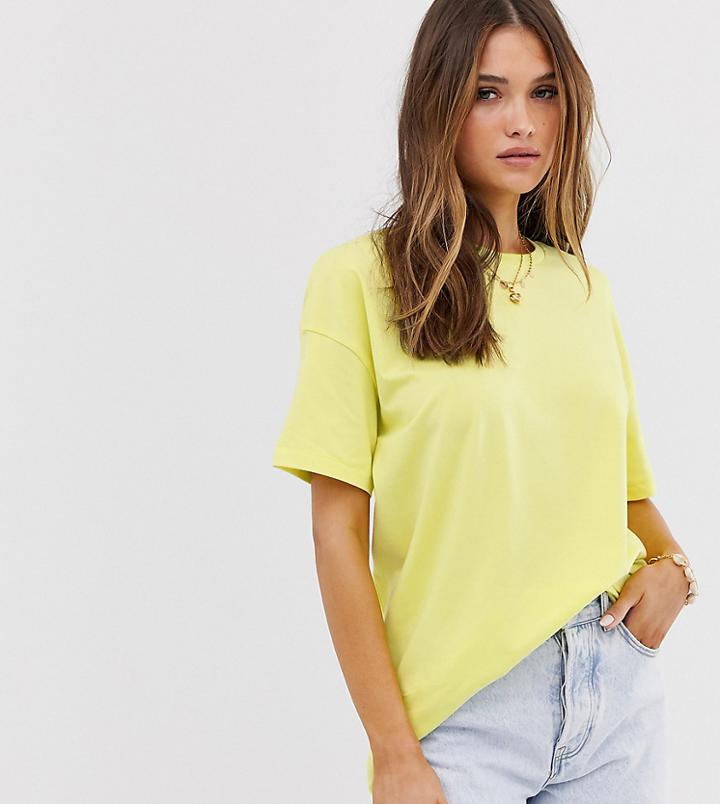 Stradivarius Oversized T Shirt In Yellow