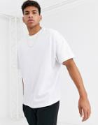 Asos Design Organic Oversized T-shirt With Crew Neck In White