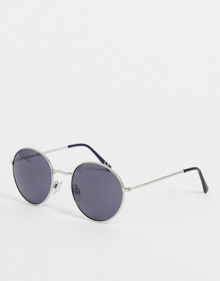 Vans Glitz Glam Round Sunglasses In Silver