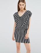 Selected Robin Short Sleeve Dress - Stripes
