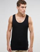 Asos Muscle Tank With In Black - Black