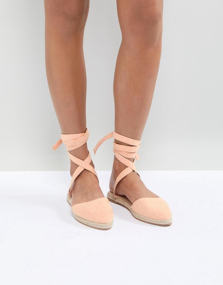 Asos Jaynie Two Part Espadrilles - Orange