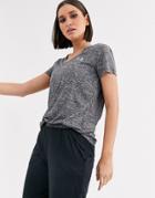 Under Armour Training Tech Twist V Neck T-shirt In Black