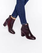 Asos Rosaline Heeled Ankle Boots - Purple