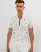 Soul Star Toucan Print Shirt - Cream