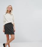Esprit Dog Tooth Check Print Skirt-multi