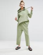 Weekday Wide Leg Joggers - Green