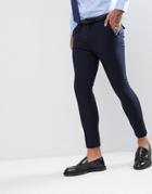 Rudie Plain Super Skinny Suit Crop Pants - Navy