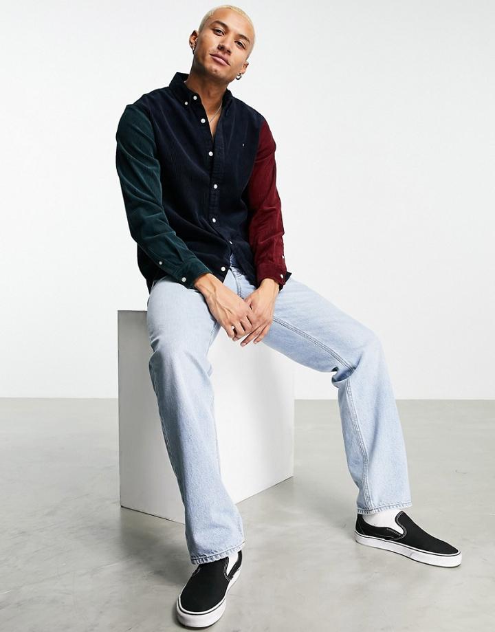 Carhartt Wip Triple Madison Corduroy Shirt In Multi-navy