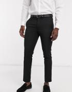 Jack & Jones Premium Skinny Suit Pants In Black
