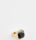 Aldo Oliadia Snake Wrap Statement Ring In Emerald And Gold