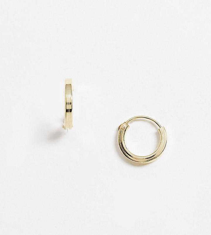 Kingsley Ryan Exclusive 10mm Huggie Hoop Earrings In Sterling Silver Gold Plate