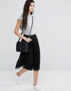 Minimum Mirna Mid Skirt - Black