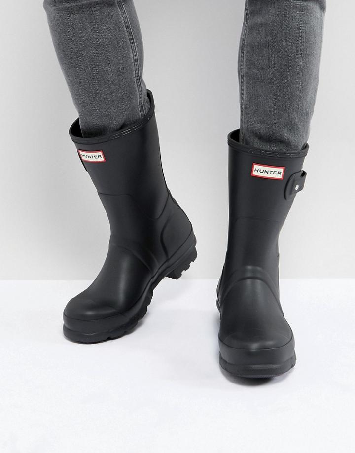 Hunter Original Short Wellies In Black