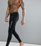 First Seamless Running Tights In Black - Black