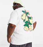 New Love Club Plus Fruit Backprint T-shirt In White