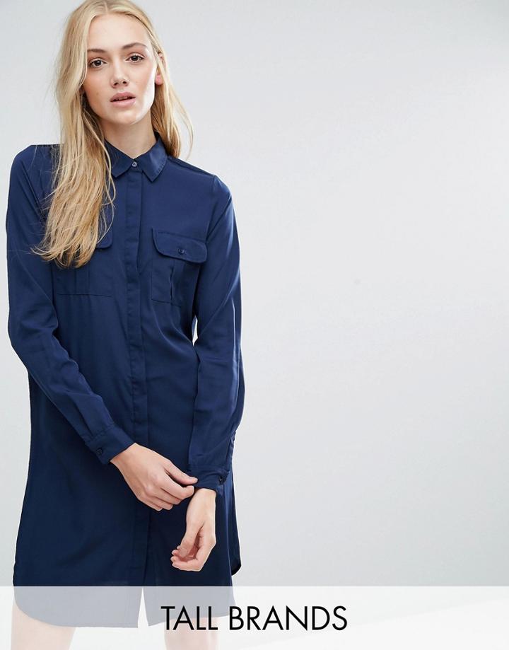Vero Moda Tall Classic Shirt Dress - Black