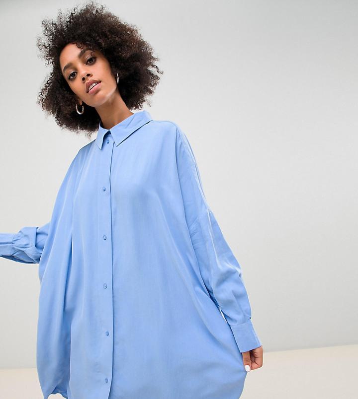 Weekday Shirt Dress-blue